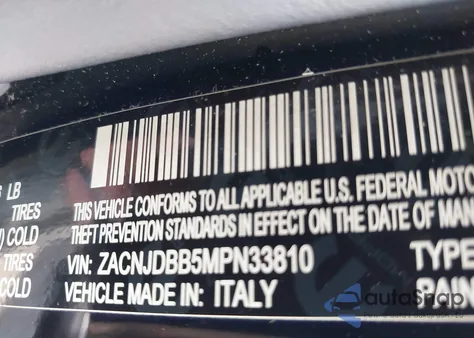 2021 Jeep Renegade 80Th Anniversary 4X4 из США, поврежденный, VIN ZACNJDBB5MPN33810